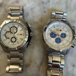 Silver Chronograph Men's Watch